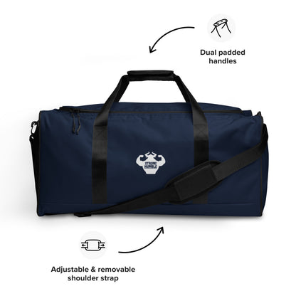 Strong and Humble Classic Log Gym Bag (Navy)  - Strong and Humble Apparel