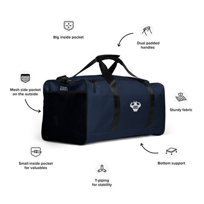 Strong and Humble Classic Log Gym Bag (Navy)  - Strong and Humble Apparel