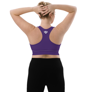 Strong and Humble Purple Longline Sports Bra  - Strong and Humble Apparel