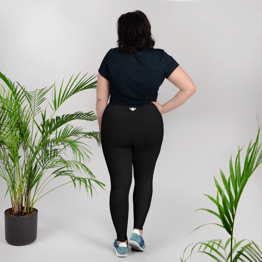 Black Plus Size Leggings  - Strong and Humble Apparel