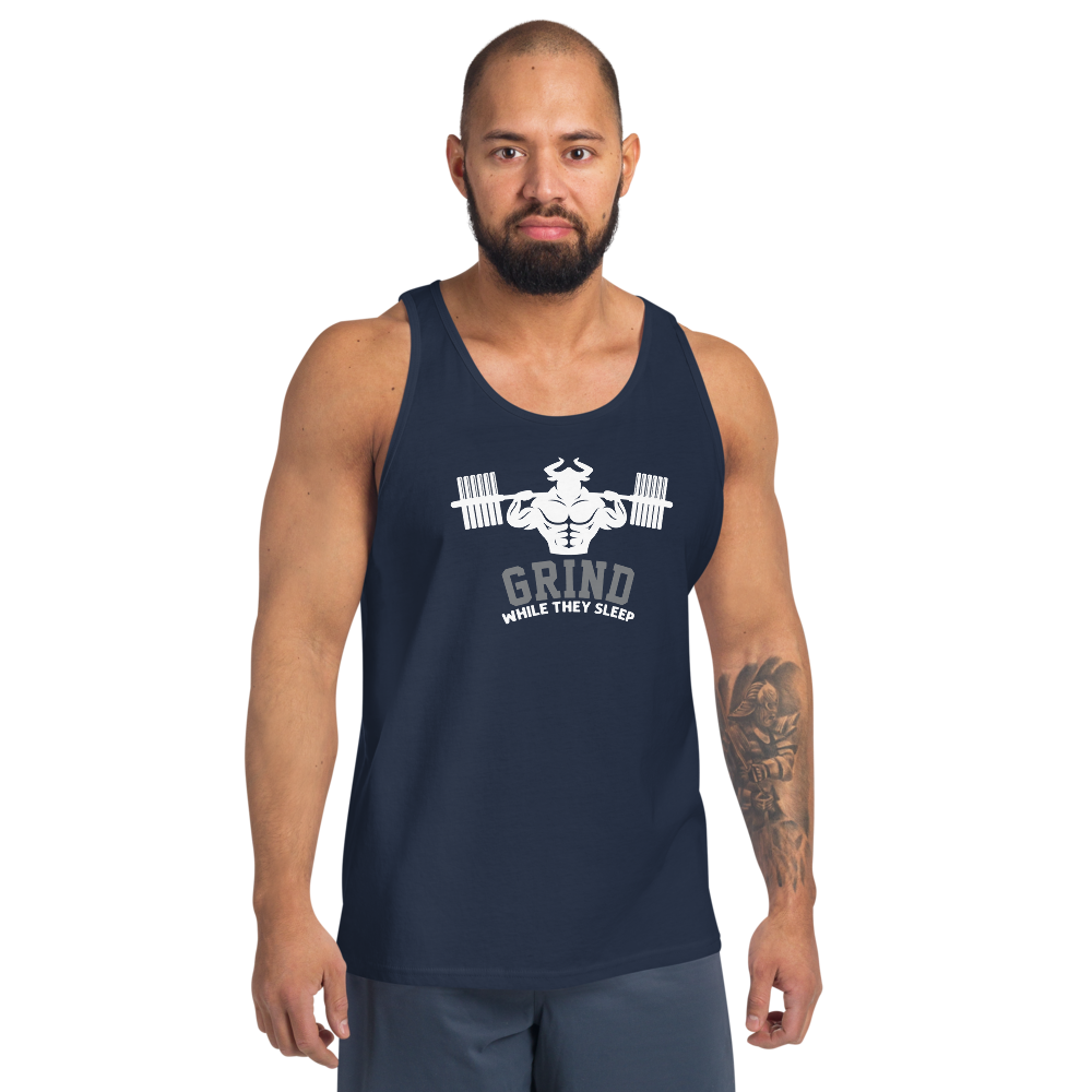 Grind While They Sleep Tank Top  - Strong and Humble Apparel