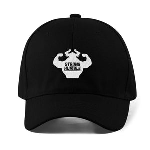 Classic Logo FlexFit Hat - Black Hats - Strong and Humble Apparel