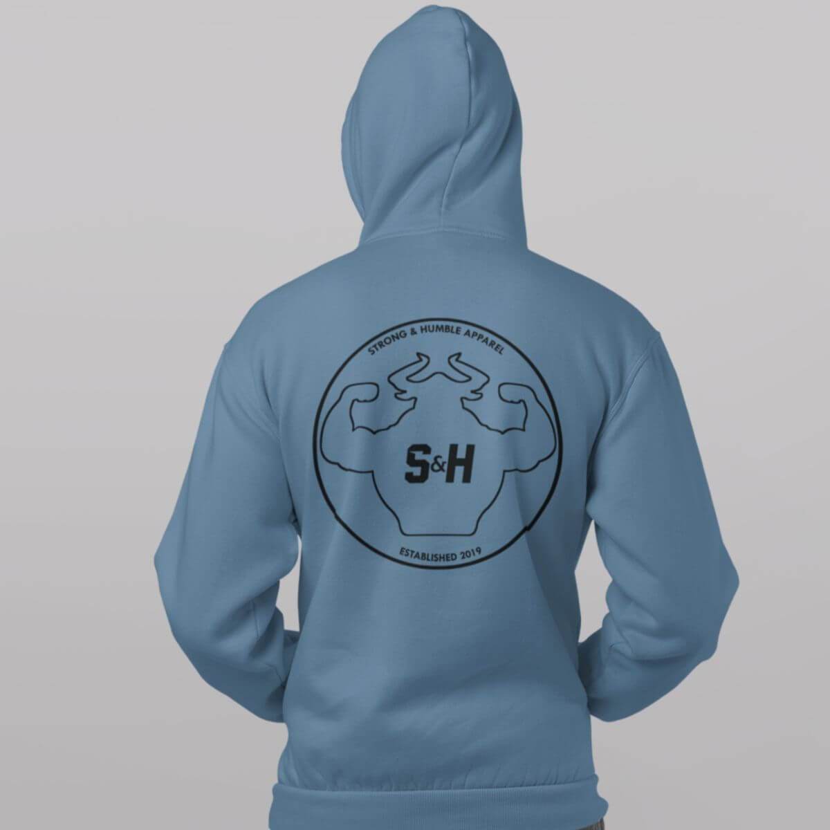 The Outline Men's Hoodie Hoodie - Strong and Humble Apparel