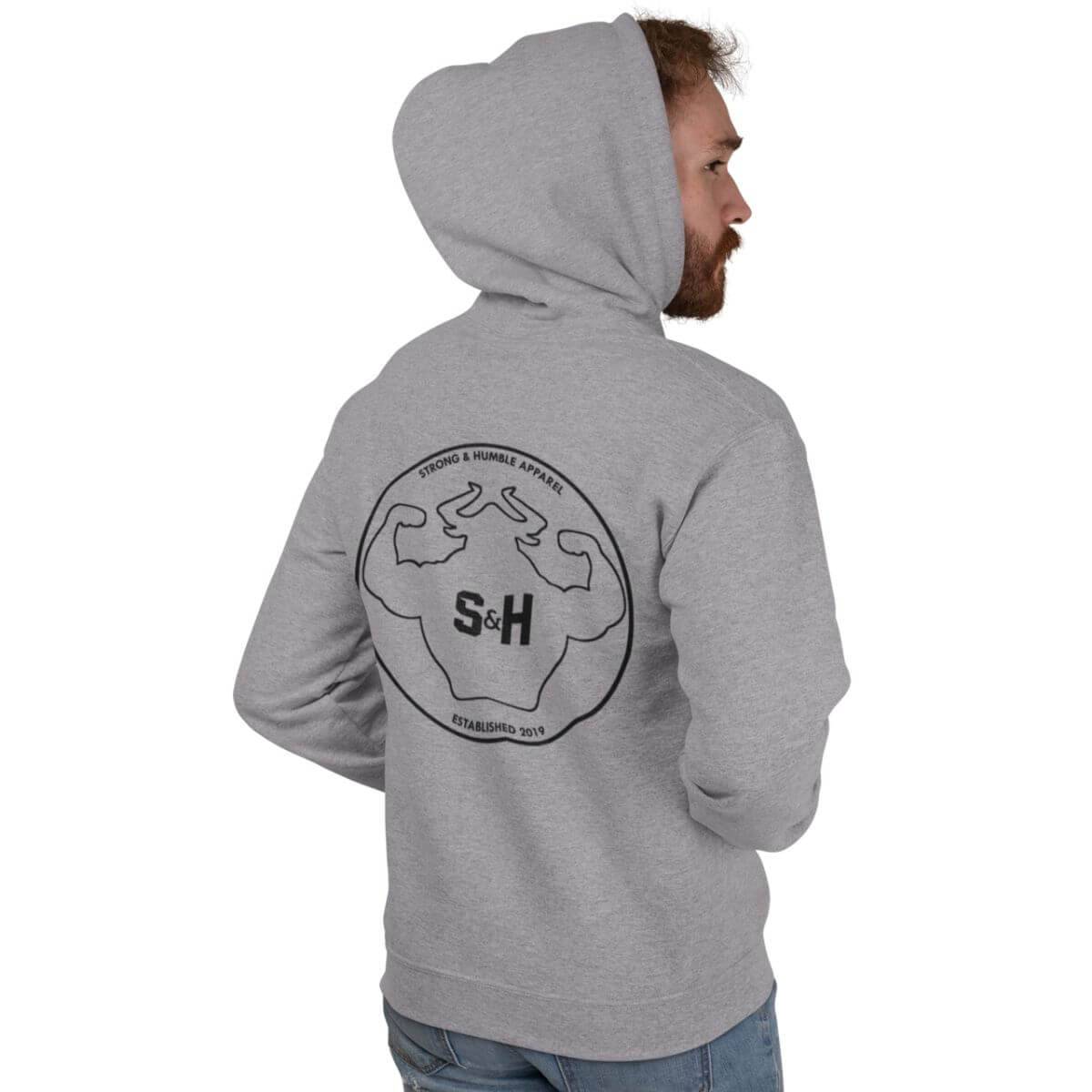 The Outline Men's Hoodie Hoodie - Strong and Humble Apparel