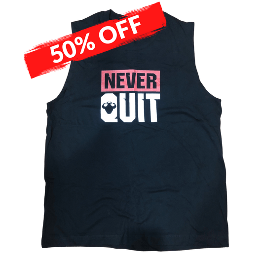CLEARANCE - Never Quit Men's Cotton Muscle Shirt Muscle Shirt - Strong and Humble Apparel