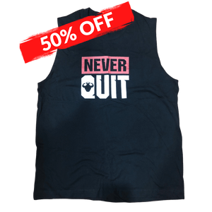 CLEARANCE - Never Quit Men's Cotton Muscle Shirt Muscle Shirt - Strong and Humble Apparel