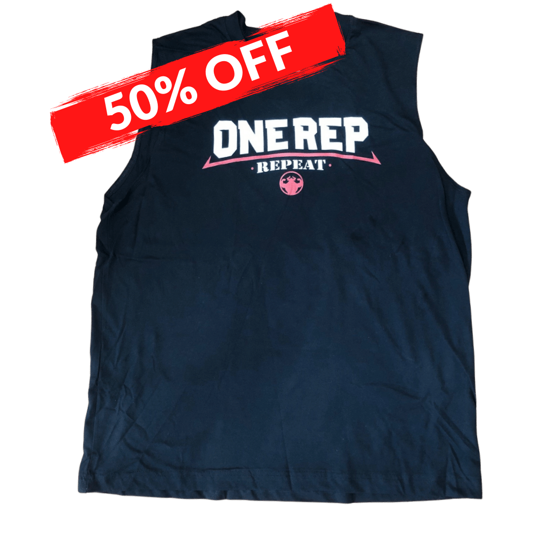 CLEARANCE - One Rep Repeat Men's Cotton Muscle Shirt Muscle Shirt - Strong and Humble Apparel