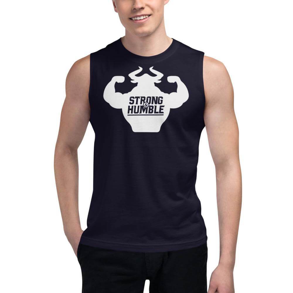 Classic Strong and Humble Logo Muscle Shirt Muscle Shirt - Strong and Humble Apparel