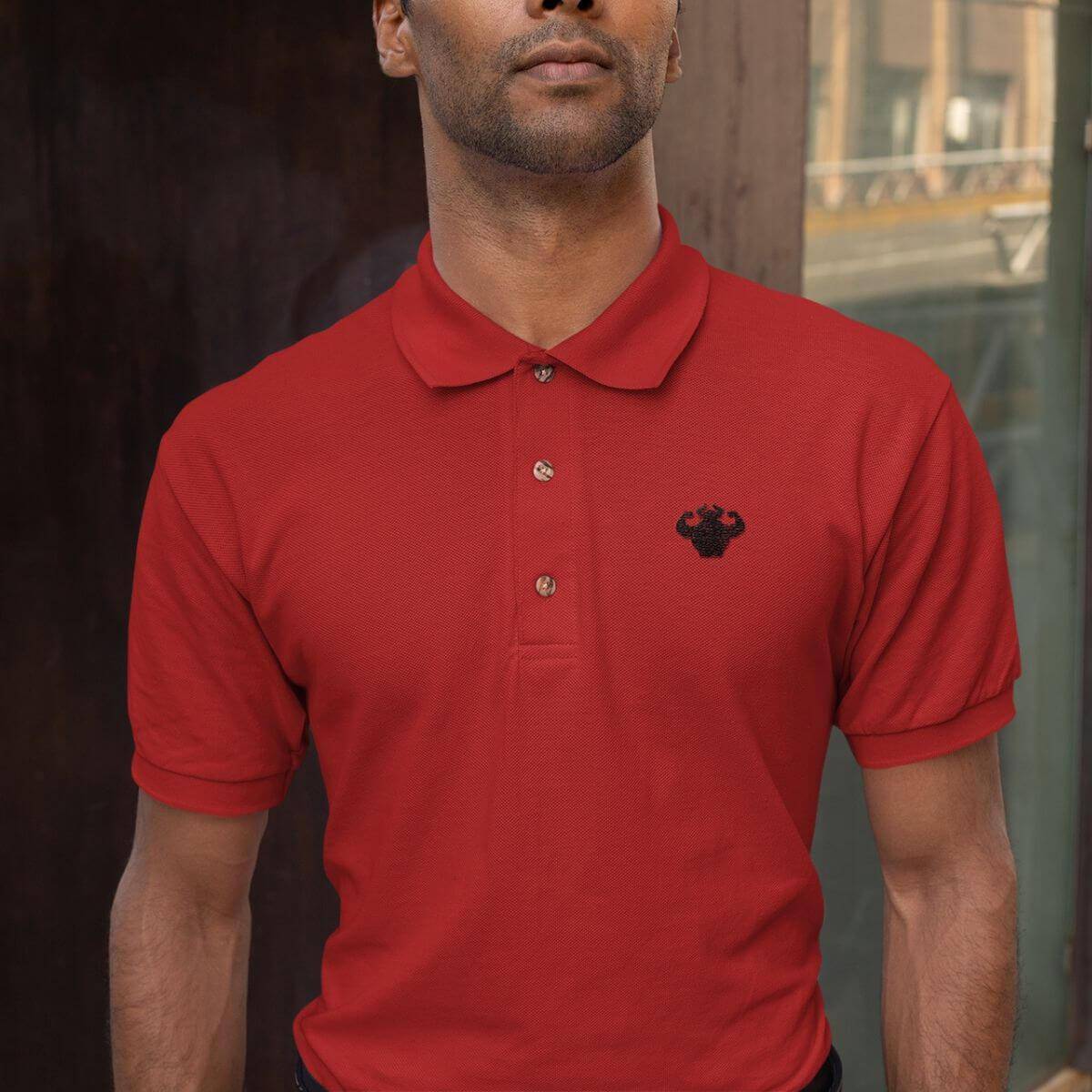 Classic Logo Embroidered Polo Shirt Polo Shirts - Strong and Humble Apparel