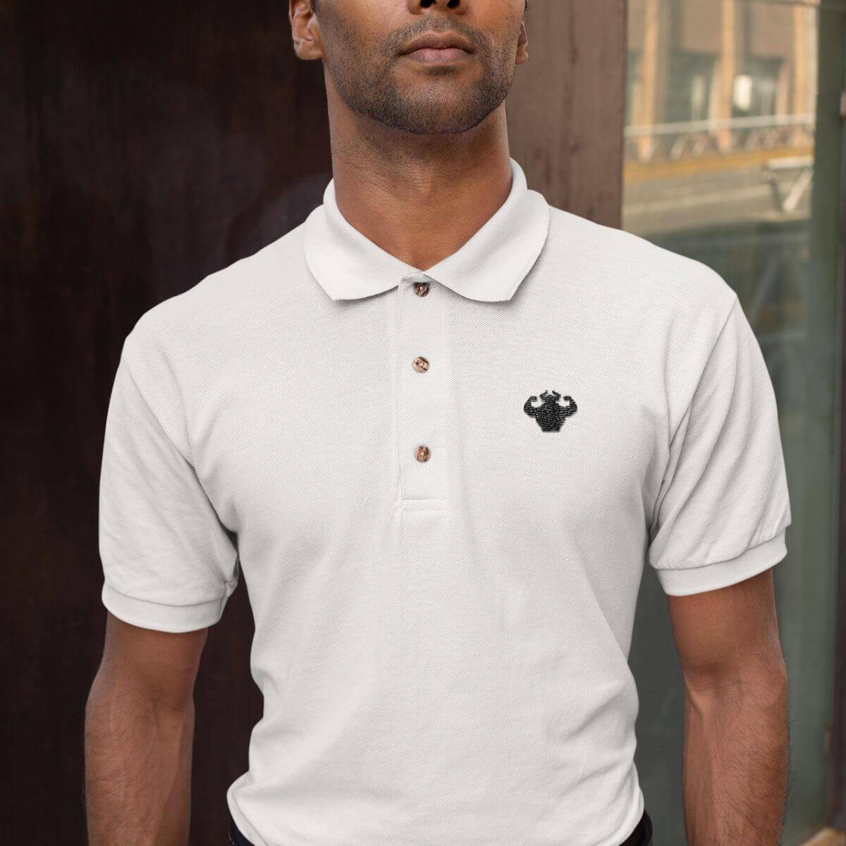 Classic Logo Embroidered Polo Shirt Polo Shirts - Strong and Humble Apparel