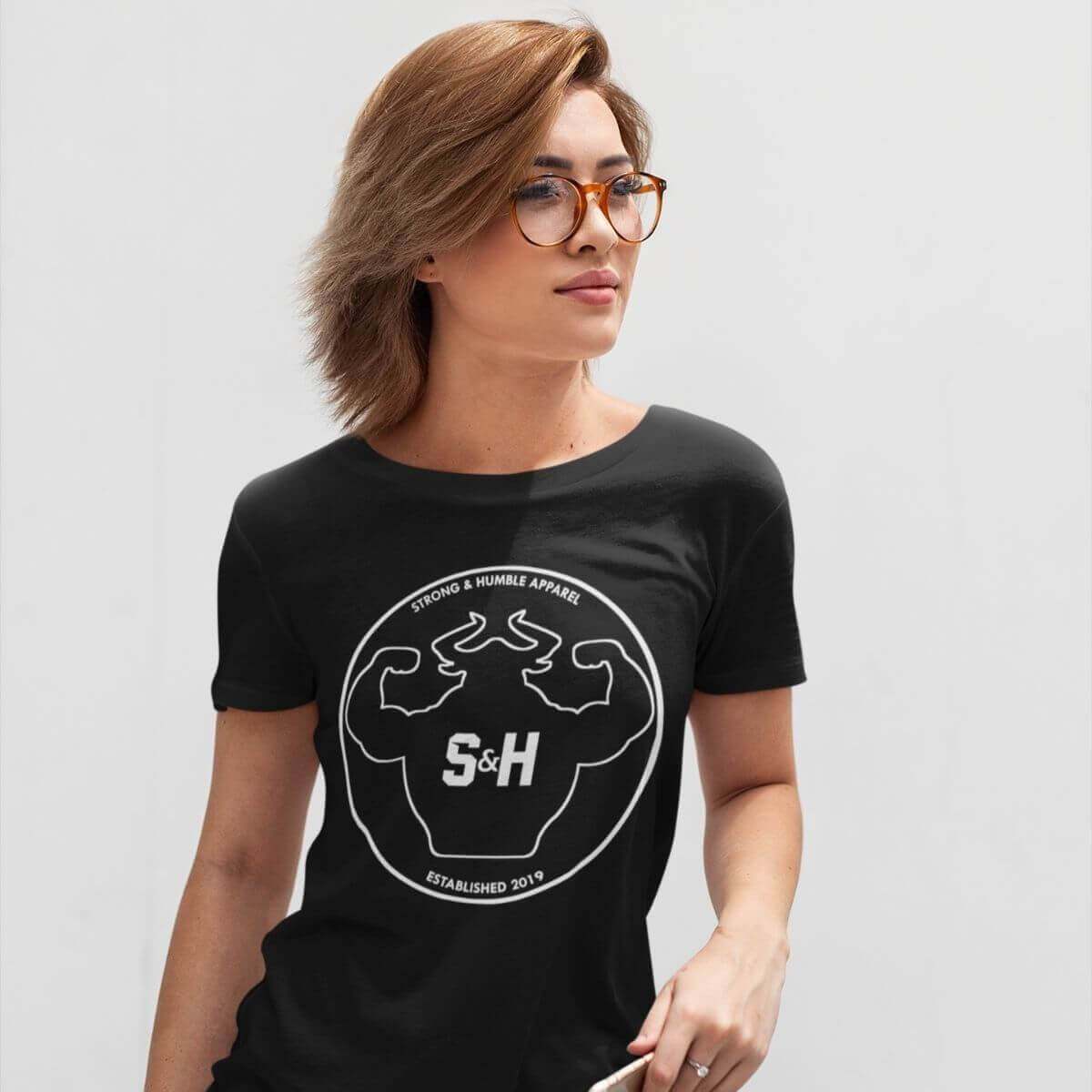The Outline Women's Short Sleeve T-shirt T-shirt - Strong and Humble Apparel