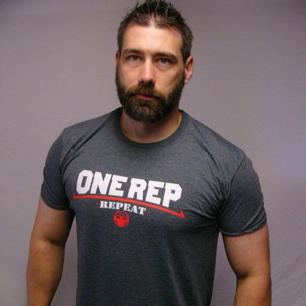 One Rep Repeat Men's T-shirt T-shirt - Strong and Humble Apparel
