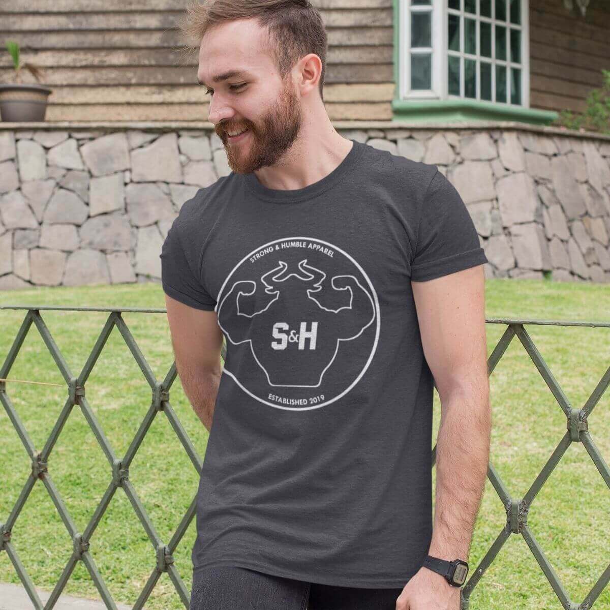 The Outline Men's T-Shirt T-shirt - Strong and Humble Apparel