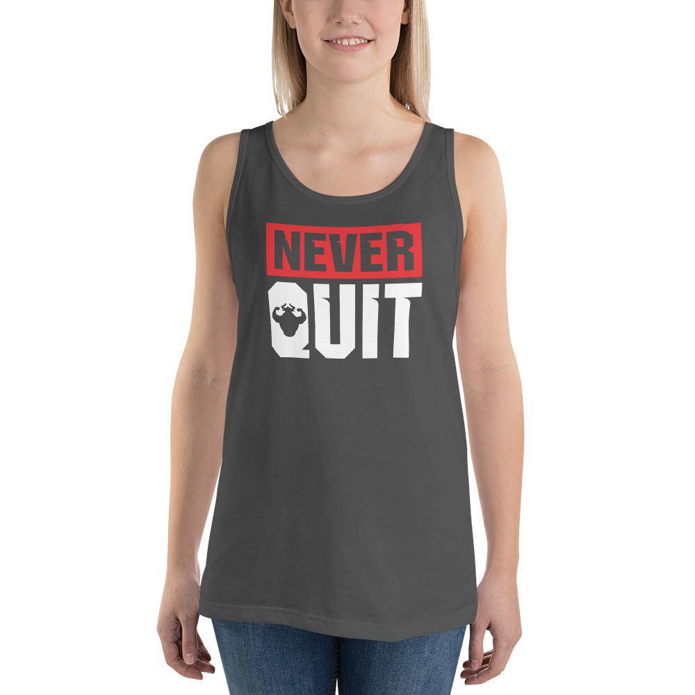 Womens Never Quit Tank Top Tank - Strong and Humble Apparel