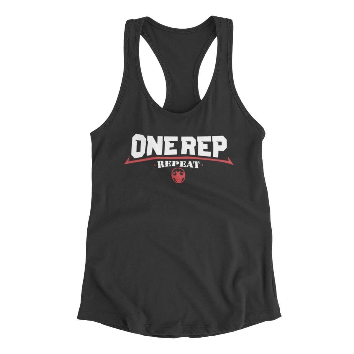 One Rep Repeat Women's Racerback Tank Tank - Strong and Humble Apparel