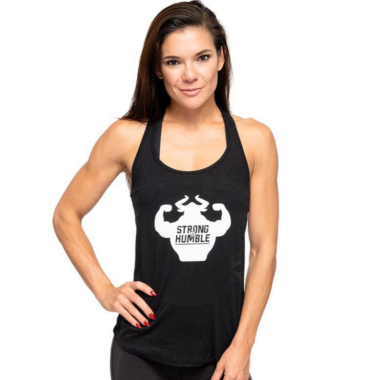 Classic Logo Strong and Humble Women's Racerback Tank Tank - Strong and Humble Apparel
