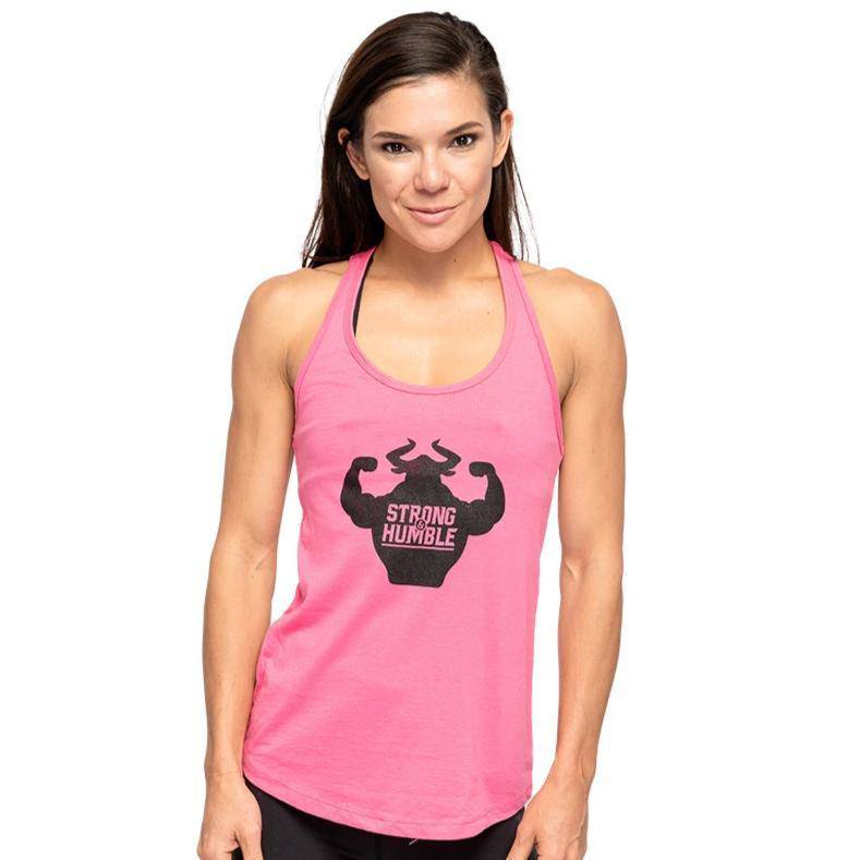 Classic Logo Strong and Humble Women's Racerback Tank Tank - Strong and Humble Apparel