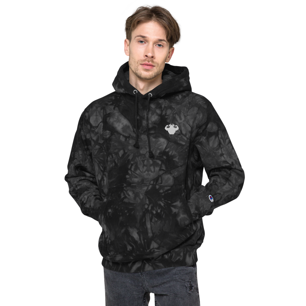 NEW Embroidered Minimal Logo Tie-Dye Hoodie  - Strong and Humble Apparel