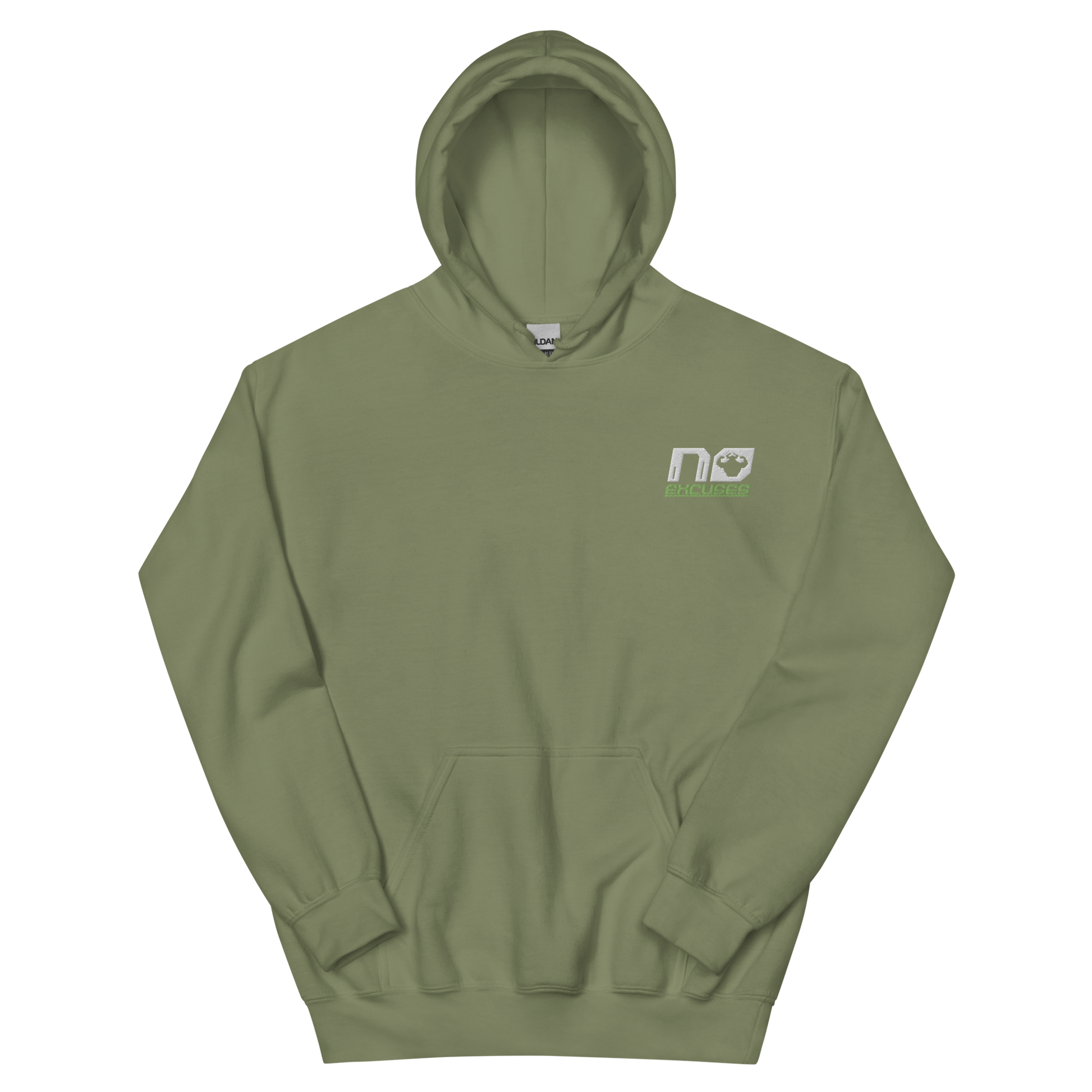 No Excuses Embroidered Logo Hoodie  - Strong and Humble Apparel