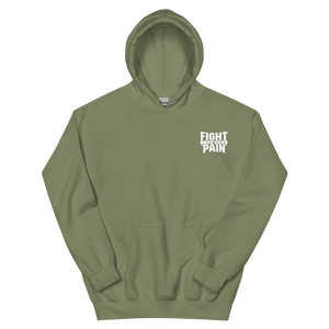 Fight Through Pain Embroidered Logo Hoodie  - Strong and Humble Apparel