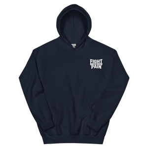 Fight Through Pain Embroidered Logo Hoodie  - Strong and Humble Apparel