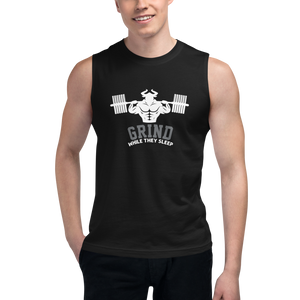 Grind While They Sleep Muscle Shirt  - Strong and Humble Apparel