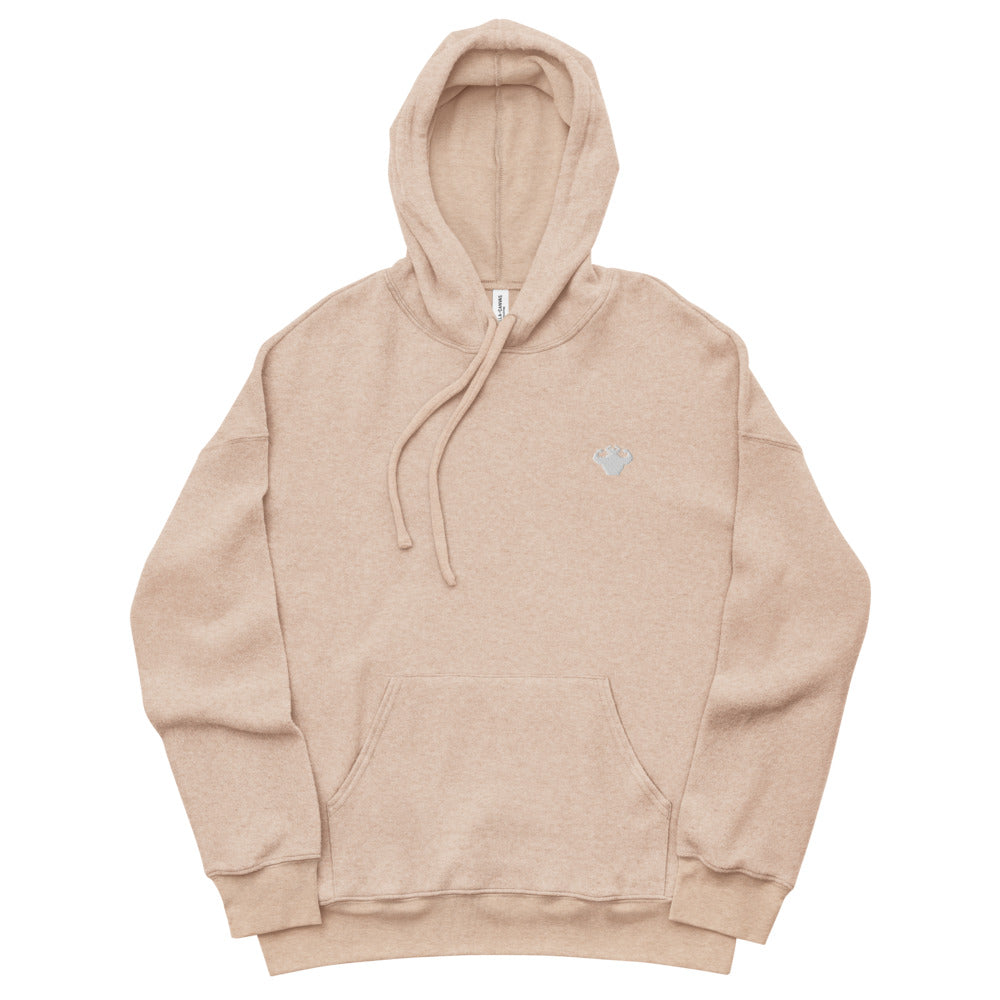Minimal Logo Sueded Fleece Hoodie  - Strong and Humble Apparel